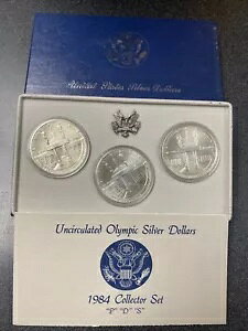 1984 P D S �I�����s�b�N �V���o�[ �_���[ MS/UNC �L�O 3 �R�C�� �Z�b�g ���� COA �t��