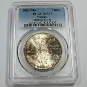 1986 Mo PCGS MS67 - ���L�V�R - �g�[�� 1 �I���X �V���o�[ ���x���^ �I���U #46587A