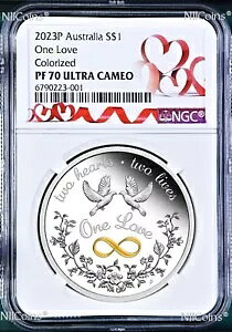 2023 One Love 1 IX .9999 Vo[ $1 v[t _utRC NGC PF70 UC n[g LB