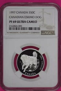 1997 PF 69 �E���g�� �J���I �J�i�_ �J�i�f�B�A�� �G�X�L���[ �h�b�O �V���o�[ 50c NGC �X���u 1051