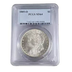 ���[�K�� �V���o�[ �_���[ 1885 O MS 64 PCGS �O���[�h �V���o�[ ������ $1 �R�C��