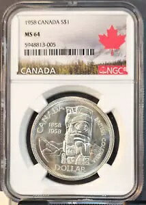 1958 Ji_ Vo[ 1 h g[e |[ GUxX II NGC MS 64 uCg BU RC