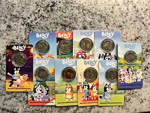 2024 Bluey $1 Dollarbucks 10 �R�C�� �J�[�h �Z�b�g �閧�}�[�N�����