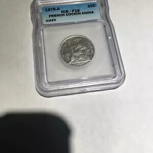 �����̃C���h�V�i�d��/ COCHIN CHINA Coin=20c- 1879A-KM# 5