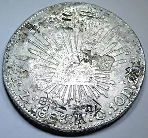 1863 Chopmarks ���L�V�R �V���o�[ 8 ���A�� �L���b�v�ƃ��C ���x���^ �h�� 1800 �N�� 8R �R�C��