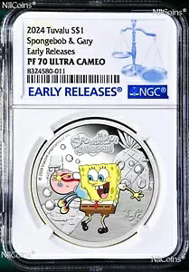 2024 X|W{u & QC[ XNGApc 1IX .9999 Vo[ $1 RC NGC PF70 UC ER