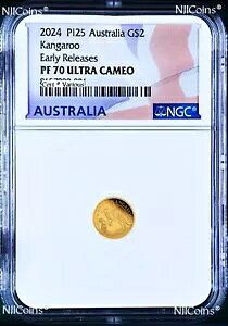 2024 I[XgA ~j [ JK[ v[t 9999 S[h 0.5g $2 NGC PF70 RC ER FlagLB