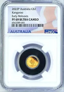 2022 I[XgA ~j [ JK[ v[t 9999 S[h 0.5g $2 NGC PF69 RC ER FlagLb