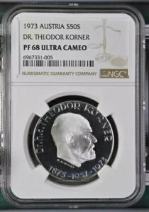 1973 I[XgA 50 VO - eIh[ R[i[m - NGC PF 68 UC