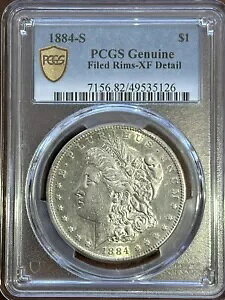 1884 S MORGAN DOLLAR PCGS S[h V[hA{ XF fBe[At@CHꂽ
