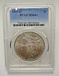 1885-O $1 �����K�� �V���o�[ �_���[ PCGS MS64+ �č������^�C�v �R�C�� BU UNC MS