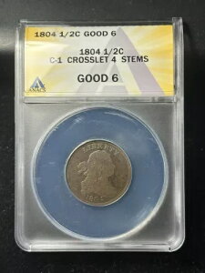 1804 �h���[�v �o�X�g �n�[�t �Z���g (C-1 �N���X���b�g 4 �X�e��) - 1/2c ANACS G6