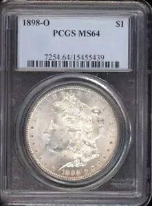 1898-O ���[�K�� �V���o�[ 1 �h�� PCGS MS64 ���邢�F�����̏ڍׂȃR�C��