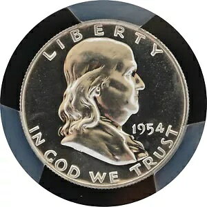 PR65 1954 PCGS �O���[�h �t�����N���� �V���o�[ ���h�� �v���[�t �����ʂ̃��A �R�C��