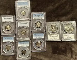 1776-1976 200 ���N�L�O PCGS �R�C���Z�b�g - �A�C�N LOST YEAR ���܂� 9 �R�C���̎ʐ^