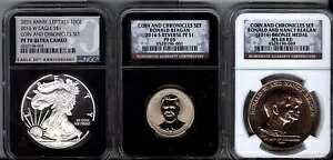2016 3 PC �R�C�� & �N���j�N�� �Z�b�g - NGC - �v���[�t 70�A69 & MS68