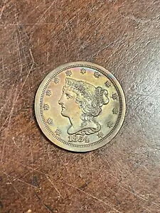 1854 �҂ݍ��݃w�A �n�[�t�Z���g AU++ �ڍ� �N���[�j���O�ς� �f�G�ȃ^�C�v�̃R�C��