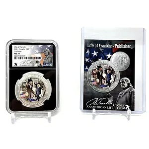 2021 �V���o�[ �R�C�� �x���W���~�� �t�����N���� �p�u���b�V���[ NGC MS70 7k �}�C�� �X�^���f�B�b�V��
