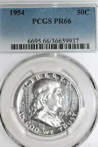 1954 v[t tN n[t PCGS O[h PR66 JI𓦂܂! (݌ɔԍ: 36659937)