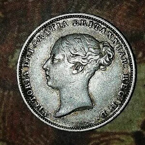 1838 ビクトリア銀貨 6 ペンス 6 ペンス コイン。上級グレード
