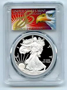 2020 W $1 プルーフ アメリカン シルバー イーグル 1オンス PCGS PR70DCAM トーマス クリーブランド イーグル