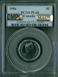 1986 Ji_ 5 Zg PCGS PL68 DMPL PQ MAC SOLO FINEST REGISTRY A X|bgX *