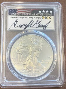2020- �A�����J�� �V���o�[ �C�[�O��- PCGS- MS70- FDOI- �W���[�W W. �P�[�V�[ �W���j�A���R ����