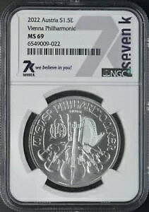 2022 I[XgA Vo[ tBn[j[ǌyc - 7K NGC MS69 - ?COINGIANTS?