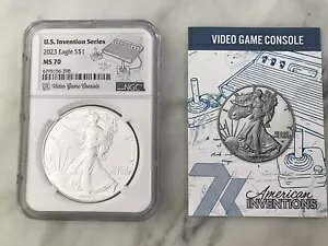 7K 2023 �A�����J�� �V���o�[ �C�[�O�� $1 NGC MS70 US �C���x���V���� �V���[�Y �r�f�I �Q�[�� �R���\�[��