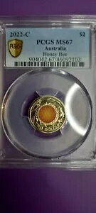 ??PCGS MS67 2022-C 'Honey Bee' $2 �J���[�R�C�� + �������� ??
