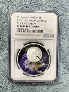 2019 �W������ �l�C�V���� $1 �A�|�� 11 �����ʒ��� .999 1 �I���X �V���o�[ �R�C�� NGC PF 70 UC