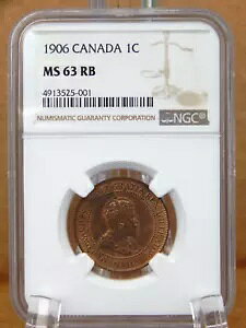 1906 Ji_ j[t@hh 1 Zg - PCGS O[h MS 63 RB bhuE (BT-318)