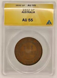 1932 �I�[�X�g�����A 1 �y�j�[ AU55 ANACS ���A ���[�W �Z���g 1p �u�����Y ���A �R�C�� �W���[�W 5 �� 2B