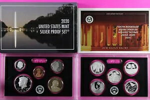 Gem 2020 S �V���o�[ �v���[�t �Z�b�g �ʐ^�̐��m�ȃR�C�� �~���g �{�b�N�X & COA �j�b�P�� 7062