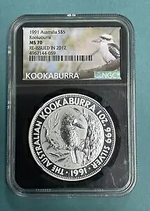 1991 I[XgA $5 Vo[CJZ~ 2012 NɍĔs NGC MS70