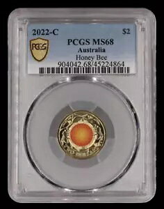 2022-C �I�[�X�g�����A $2 �h���d�� - Honey Bee - PCGS �O���[�h MS68