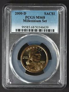 2000-D PCGS MS68 TJKEBA ~jA Zbg $1 h MS68