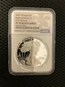 2021 W $1 T-1 NGC PF70 �E���g�� �J���I �v���[�t �V���o�[ �w�����f�B�b�N �C�[�O�� �^�C�v 1 35 ���N