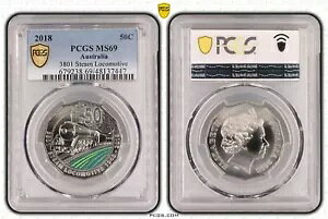I[XgA 2018 3801 C@֎ 50c J[ RC PCGS MS69 #7447