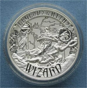 2017 \ $5 Legends & Myths Wizard 2 IX .999 Vo[ o[X v[t