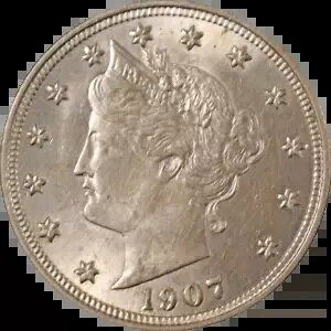 1907 リバティ V ニッケル Executive Coin Company のお買い得品