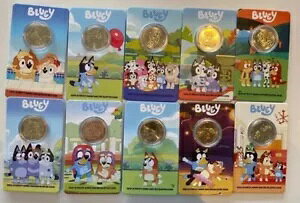 2024 $1 Bluey Dollarbucks 10 �R�C�� �Z�b�g�APrivy Mark Aus Post ����у~���g �I�� �n���h�t��