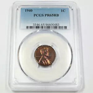 1940 P PCGS PR65 RB - g[h J[ EB[g yj[ Zg - 1c US RC #43619B