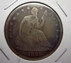 1869 �V�[�e�b�h ���o�e�B �n�[�t�_���[ 50c �R�C�� �t�B���f���t�B�A �~���g �f�G�Ȋ󏭂ȓ��t