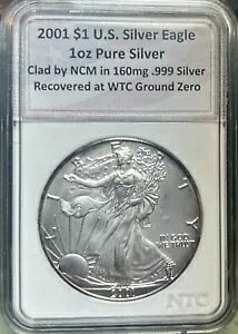 2001 $1 US Vo[ C[O .999 t@C Vo[ WTC OEh [ Jo[