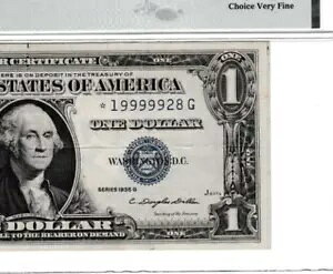 1935 G $1 �V���o�[�ؖ��� �a���N S/N 1999992/8 ���b�g�[�X�^�[ ?? PMG �t��