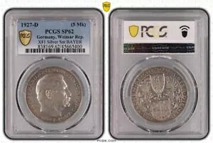 �h�C�c ���C�}�[�� 5 �}�[�N�T�C�Y 1927 �J�[�� �Q�b�c �⃁�_�� �q���f���u���N PCGS SP62