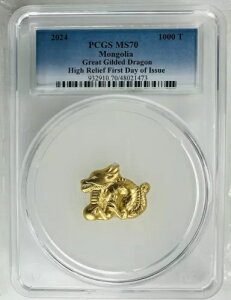 2024 �����S�� ���i �V���[�Y 1000T �O���[�g �M���f�b�h �h���S�� 1 �I���X �V���o�[ PCGS MS 70 FDOI