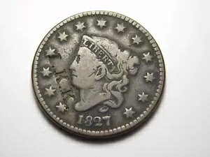 OLD US COIN 1827 RlbgwbhuI K Kv[WZg