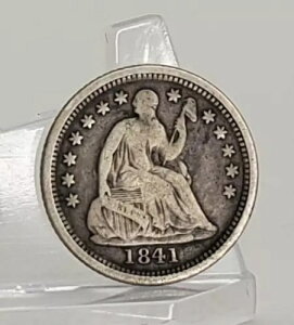 1841-O US Seated Liberty Half Dime (Better Date)�A���ʂ����f�G�ȃR�C��